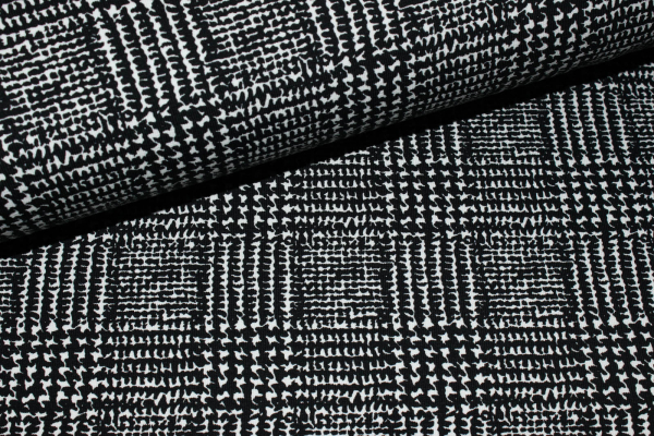 Sweat Karo schwarz/ weiß (10 cm)